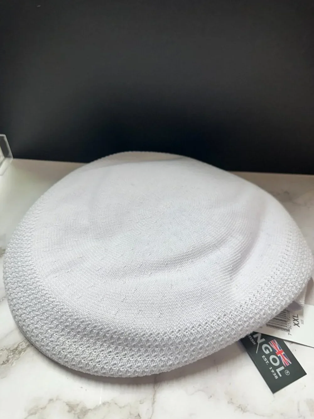 Kangol Hat Mens 2XL White XXL Tropic 504 Ventair Hip Hop Rap 80s 90s Streetwear